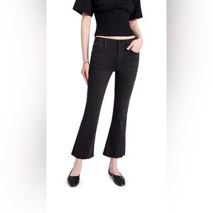 FRAME le crop mini boot raw edge jeans Marcella wash denim 28